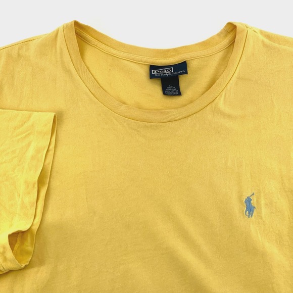 Polo Ralph Lauren Other - Polo Ralph Lauren T Shirt Mens Bright Yellow Short Sleeve 100% Cotton Size XL